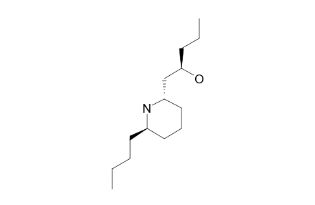 (+/-)-6S*-BUTYL-2R*-(2'R*-HYDROXYPENTYL)-PIPERIDINE