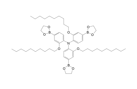 Tris[2-decyloxy-4-ethylenedioxyboranyl)phenyl]amine