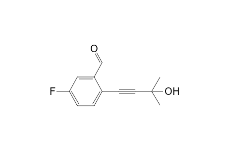 5-Fluoro-2-(3-hydroxy-3-methylbut-1-yn-1-yl)benzaldehyde