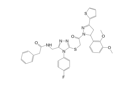 benzeneacetamide, N-[[5-[[2-[5-(2,3-dimethoxyphenyl)-4,5-dihydro-3-(2-thienyl)-1H-pyrazol-1-yl]-2-oxoethyl]thio]-4-(4-fluorophenyl)-4H-1,2,4-triazol-3-yl]methyl]-
