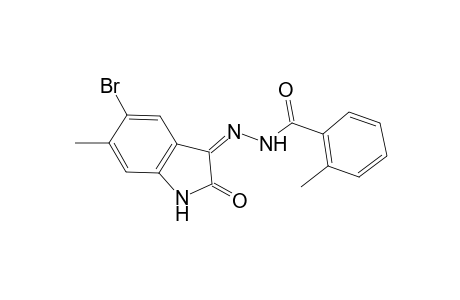 2-Methyl-benzoic acid (5-bromo-6-methyl-2-oxo-1,2-dihydro-indol-3-ylidene)-hydrazide