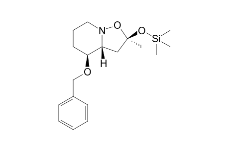 (2S,3aR,4S)-4-benzyloxy-2-methyl-2-(trimethylsilyloxy)-hexahydro-2H-isoxazolo[2,3-a]pyridine