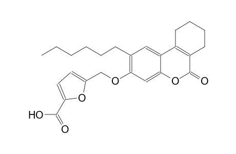 2-furancarboxylic acid, 5-[[(2-hexyl-7,8,9,10-tetrahydro-6-oxo-6H-dibenzo[b,d]pyran-3-yl)oxy]methyl]-