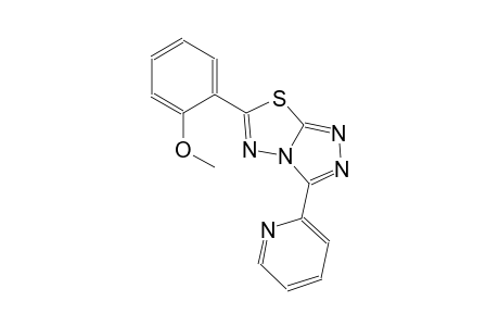 6-(2-methoxyphenyl)-3-(2-pyridinyl)[1,2,4]triazolo[3,4-b][1,3,4]thiadiazole