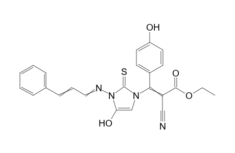 Ethyl 2-cyano-3-[4-hydroxy-3-(phenylallylidene)amino-2-thioxo-2,3-dihydro-1H-imidazol-1-yl]-3-(4-hydroxyphenyl)acrylate