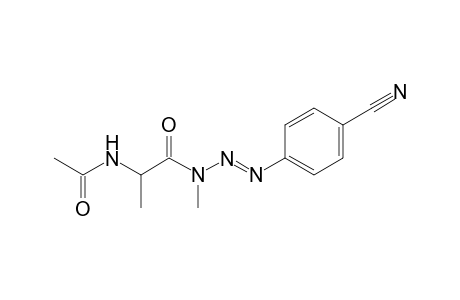 3-(2-(Acetylamino)propanoyl)-1-(4-cyanophenyl)-3-methyltriazene