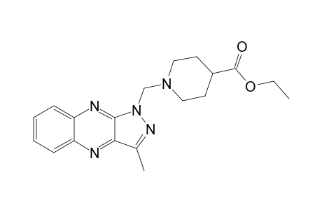 1-[(3-methyl-1-pyrazolo[4,3-b]quinoxalinyl)methyl]-4-piperidinecarboxylic acid ethyl ester