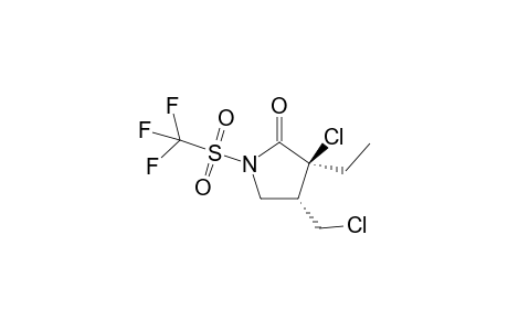 cis-3-Chloro-4-(chloromethyl)-3-ethyl-1-(trifluoromethylsulfonyl)pyrrolidin-2-one