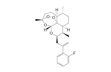 10.beta.-[2-(2-Fluorophenyl)allyl]deoxoartemisinin