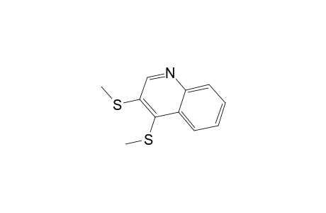 Quinoline, 3,4-bis(methylthio)-