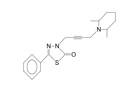 3-(4-[2,6-Dimethyl-piperidino]-2-butynyl)-5-phenyl-1,3,4-thiadiazol-2(3H)-one