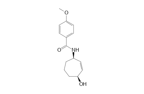 cis-4-(p-Methoxybenzoylamino)cyclohept-2-enol