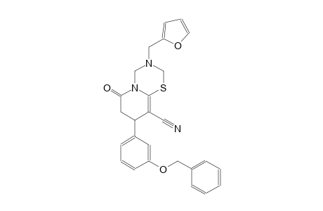 2H,6H-pyrido[2,1-b][1,3,5]thiadiazine-9-carbonitrile, 3-(2-furanylmethyl)-3,4,7,8-tetrahydro-6-oxo-8-[3-(phenylmethoxy)phenyl]-