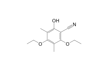 2,4-Diethoxy-6-hydroxy-3,5-dimethylbenzonitrile
