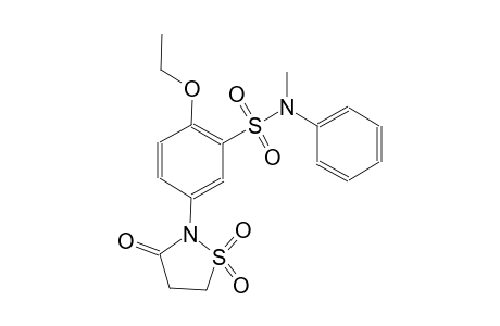 benzenesulfonamide, 5-(1,1-dioxido-3-oxo-2-isothiazolidinyl)-2-ethoxy-N-methyl-N-phenyl-
