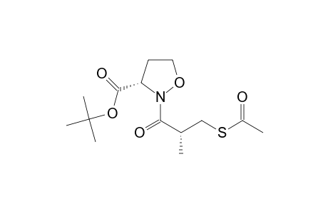 3-Isoxazolidinecarboxylic acid, 2-[3-(acetylthio)-2-methyl-1-oxopropyl]-, 1,1-dimethylethyl ester, [S-(R*,S*)]-