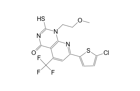 pyrido[2,3-d]pyrimidin-4(1H)-one, 7-(5-chloro-2-thienyl)-2-mercapto-1-(2-methoxyethyl)-5-(trifluoromethyl)-