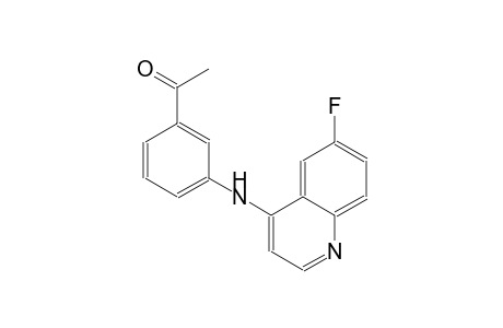 ethanone, 1-[3-[(6-fluoro-4-quinolinyl)amino]phenyl]-