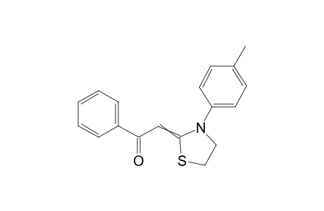 1-Phenyl-2-(3-p-tolylthiazolidin-2-ylidene)ethanone