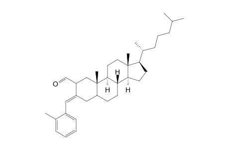 3-(2-METHYLBENZYLIDENE)CHOLESTANE-2-CARBALDEHYDE