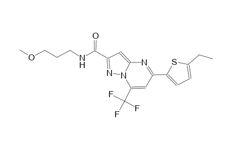 5-(5-ethyl-2-thienyl)-N-(3-methoxypropyl)-7-(trifluoromethyl)pyrazolo[1,5-a]pyrimidine-2-carboxamide