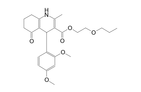 2-Propoxyethyl 4-(2,4-dimethoxyphenyl)-2-methyl-5-oxo-1,4,5,6,7,8-hexahydro-3-quinolinecarboxylate