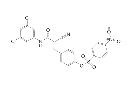 4-[(1E)-2-cyano-3-(3,5-dichloroanilino)-3-oxo-1-propenyl]phenyl 4-nitrobenzenesulfonate