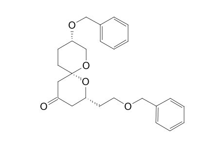 (2R,6S,9S)-9-Benzyloxy-2-(2-(benzyloxy)ethyl)-1,7-dioxaspiro[5.5]undecan-4-one