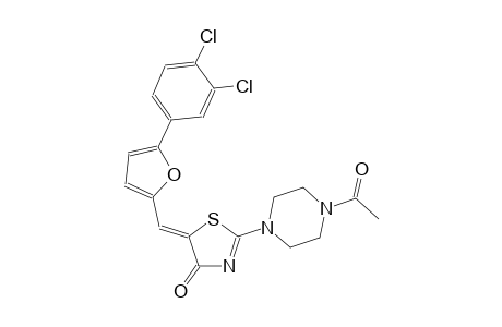 (5Z)-2-(4-acetyl-1-piperazinyl)-5-{[5-(3,4-dichlorophenyl)-2-furyl]methylene}-1,3-thiazol-4(5H)-one