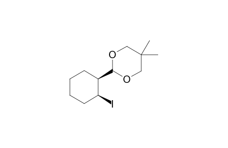 2-(cis-2-iodocyclohexyl)-5,5-dimethyl-1,3-dioxane