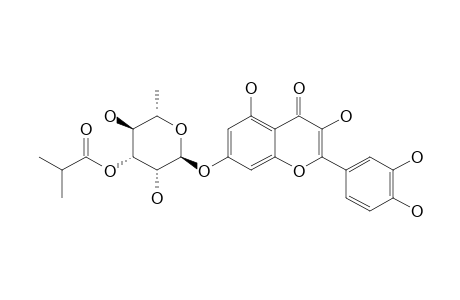 SINOCRASSOSIDE-B1;QUERCETIN-7-O-ALPHA-L-(3''-ISOBUTYRYL)-RHAMNOPYRANOSIDE