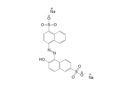 1-Naphthalenesulfonic acid, 4-[(2-hydroxy-6-sulfo-1-naphthalenyl)azo]-, disodium salt