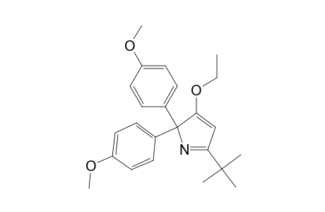 3-Ethoxy-2,2-bis(4'-methoxyphenyl)-5-(t-butyl)-2H-pyrrole