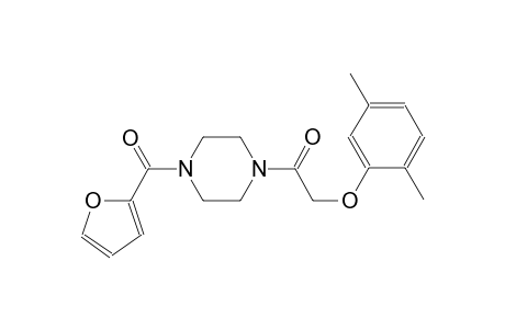 1-[(2,5-dimethylphenoxy)acetyl]-4-(2-furoyl)piperazine
