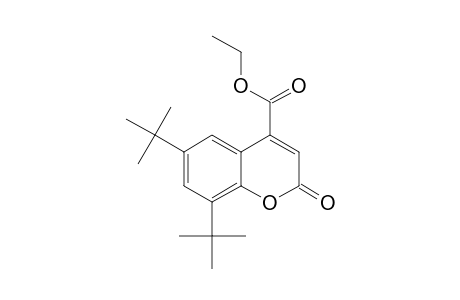 2H-1-Benzopyran-4-carboxylic acid, 6,8-bis(1,1-dimethylethyl)-2-oxo-, ethyl ester