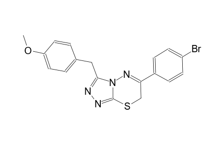 7H-[1,2,4]triazolo[3,4-b][1,3,4]thiadiazine, 6-(4-bromophenyl)-3-[(4-methoxyphenyl)methyl]-