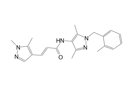 (2E)-N-[3,5-dimethyl-1-(2-methylbenzyl)-1H-pyrazol-4-yl]-3-(1,5-dimethyl-1H-pyrazol-4-yl)-2-propenamide
