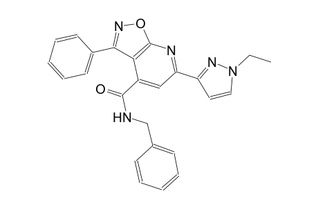 isoxazolo[5,4-b]pyridine-4-carboxamide, 6-(1-ethyl-1H-pyrazol-3-yl)-3-phenyl-N-(phenylmethyl)-