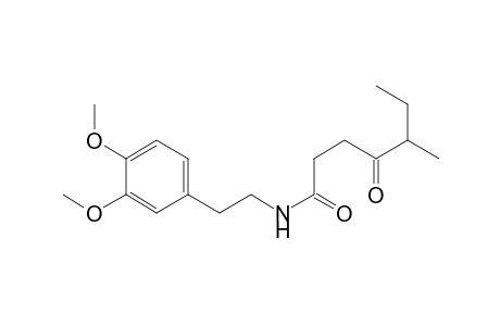 N-[2-(3,4-Dimethoxyphenyl)ethyl]-5-methyl4-oxoheptanamide