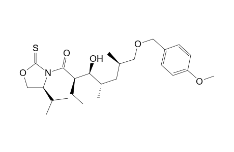 (S)-N-(2S,3S,4S,6R)-7-(4-Methoxybenzyloxy)-4,6-dimethyl-3-hydroxy-2-ethylheptanoyl]-4-isopropyloxazolidine-2-thione