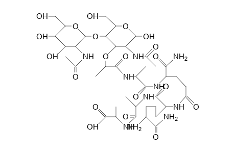 N-Acetyl-glucosaminyl-B-(1->4)-N-acetyl-muramoyl-L-ala-D-isoglutaminyl-L-meso-diaminopimelyl-D-amide-L-D-ala-D-alanine