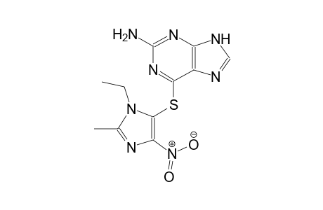 9H-purin-2-amine, 6-[(1-ethyl-2-methyl-4-nitro-1H-imidazol-5-yl)thio]-