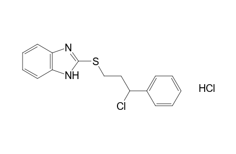 2-[(3-chloro-3-phenylpropyl)thio]benzimidazole, hydrochloride
