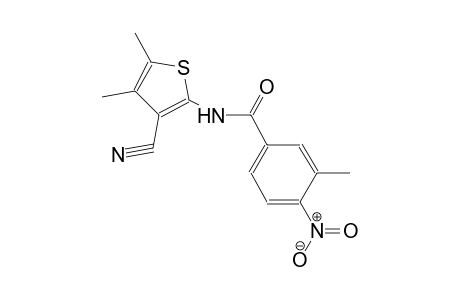 N-(3-cyano-4,5-dimethyl-2-thienyl)-3-methyl-4-nitrobenzamide