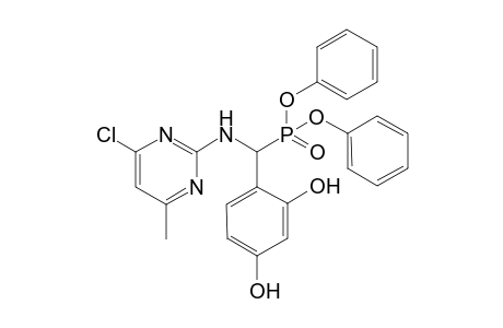 Diphenyl (4-chloro-6-methylpyrimidin-2-ylamino)-(2,4-dihydroxyphenyl)methylphosphonate