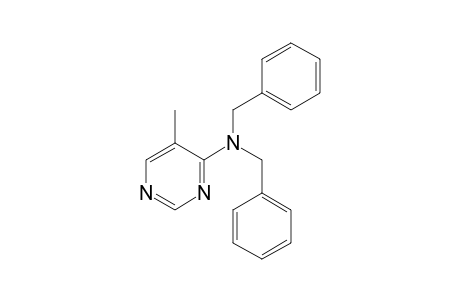 4-Pyrimidinamine, 5-methyl-N,N-bis(phenylmethyl)-