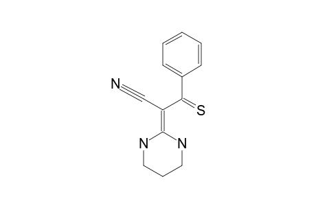 2-hexahydropyrimidin-2-ylidene-3-phenyl-3-thioxo-propionitrile