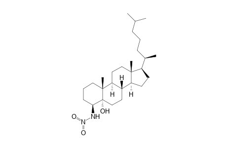 Cholestan-5-ol, 4-(nitroamino)-, (4.beta.,5.alpha.)-