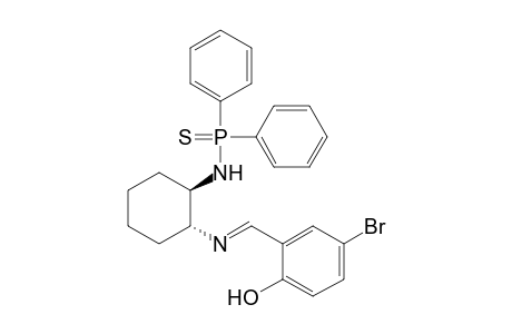 trans-1-N-(5-Bromo-2-hydroxyphenylmethylene)amino-2-N'-(diphenylthioxophosphino)aminocyclohexane
