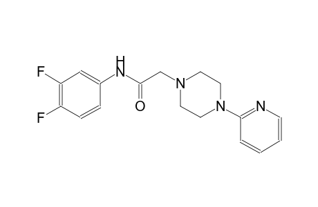 N-(3,4-difluorophenyl)-2-[4-(2-pyridinyl)-1-piperazinyl]acetamide